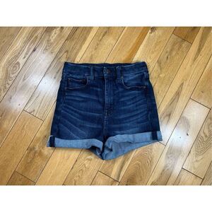 American Eagle Womens Curvy Super Hi Rose Shortie Shorts Size 4